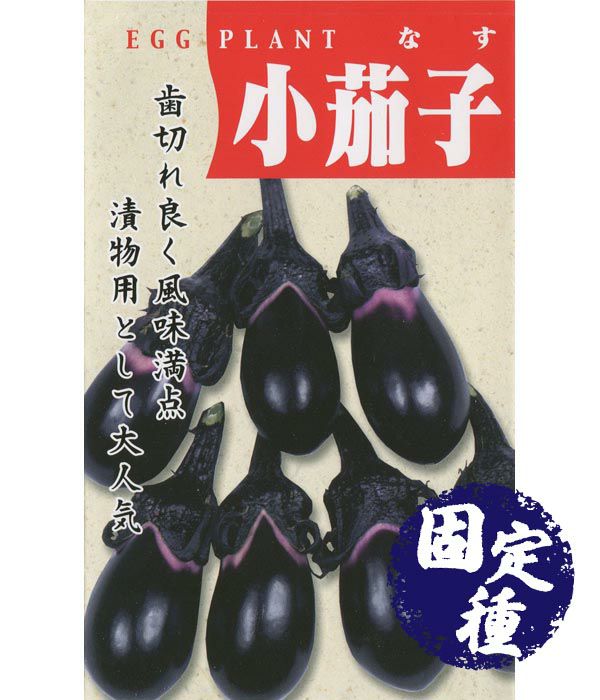 小茄子（蔓細千成茄子）(ナスの種）【固定種】の写真