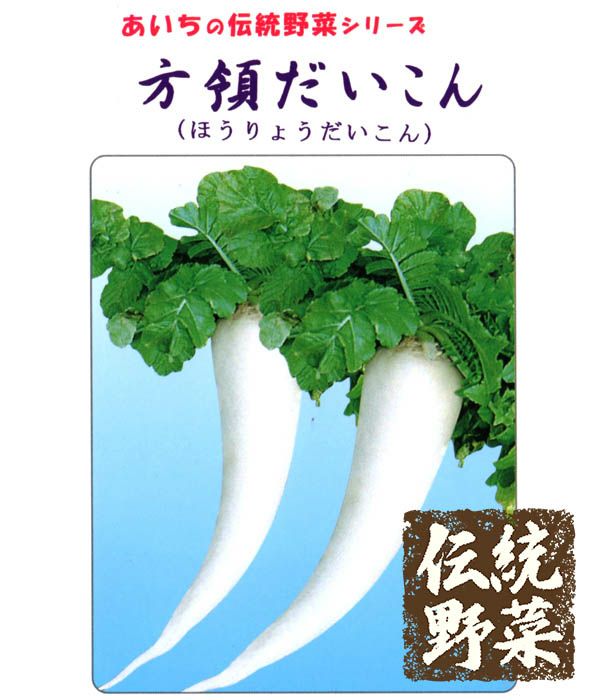 伝統野菜 方領大根（だいこんの種）|固定種 在来種に強い 野菜のタネ専門通販サイト|アサヒのぐるたね