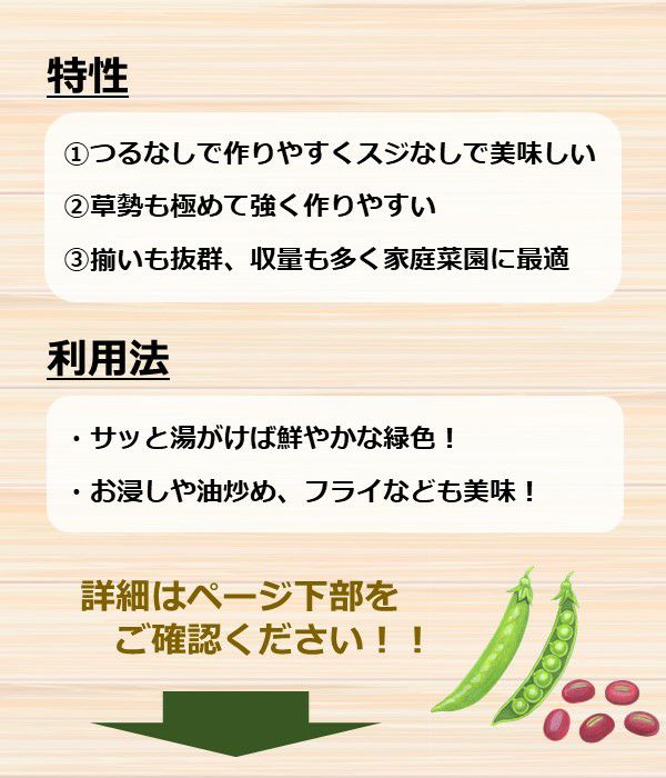 つるなしすじなし菜豆（インゲンの種）【固定種】|野菜のタネ専門通販サイト|アサヒのぐるたね